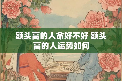 额头高的人命好不好 额头高的人运势如何