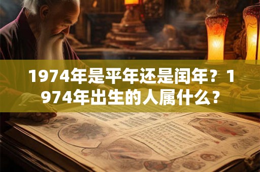 1974年是平年还是闰年？1974年出生的人属什么？