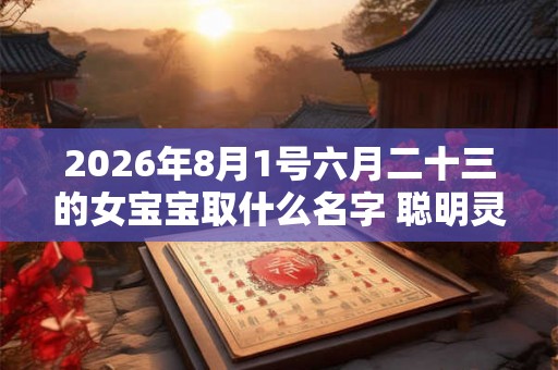 2026年8月1号六月二十三的女宝宝取什么名字 聪明灵动