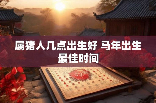 属猪人几点出生好 马年出生最佳时间