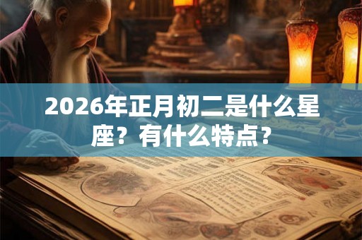 2026年正月初二是什么星座？有什么特点？