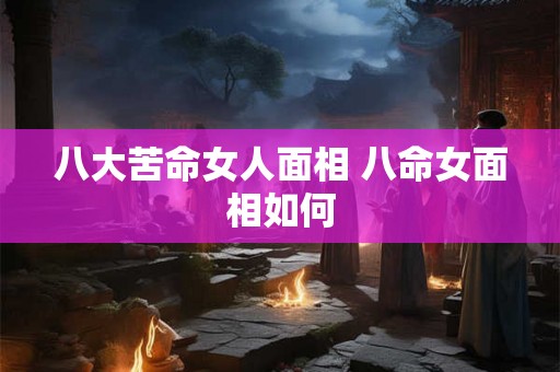 八大苦命女人面相 八命女面相如何