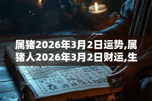 属猪2026年3月2日运势,属猪人2026年3月2日财运,生肖猪2026年3月2日运势 属猪2026年3月2日运势,属猪人2026年3月2日财运,生肖猪2026年3月2日运势