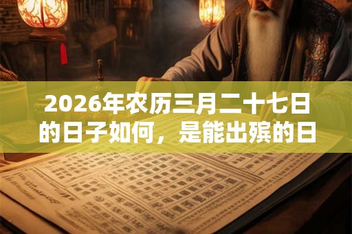 2026年农历三月二十七日的日子如何，是能出殡的日子吗？