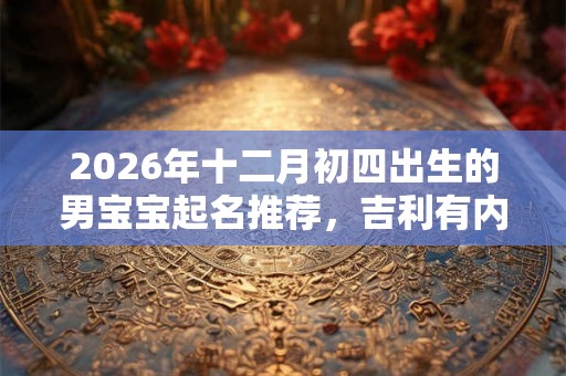2026年十二月初四出生的男宝宝起名推荐，吉利有内涵的名字
