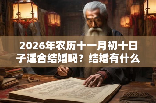 2026年农历十一月初十日子适合结婚吗？结婚有什么风俗习惯？