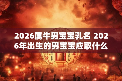 2026属牛男宝宝乳名 2026年出生的男宝宝应取什么乳名