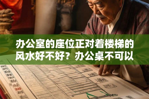 办公室的座位正对着楼梯的风水好不好?办公桌不可以出现什么? 办公室的座位正对着楼梯的风水好不好?办公桌不可以出现什么?