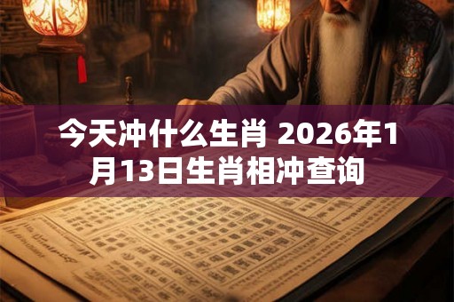 今天冲什么生肖 2026年1月13日生肖相冲查询 今天冲什么生肖 2026年1月13日生肖相冲查询