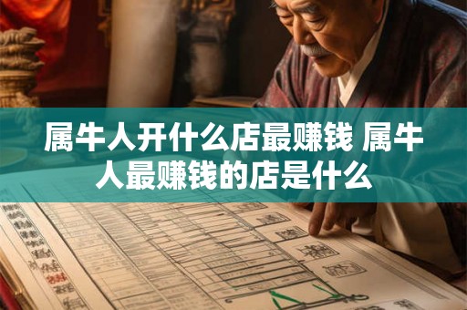 属牛人开什么店最赚钱 属牛人最赚钱的店是什么 属牛人开什么店最赚钱 属牛人最赚钱的店是什么