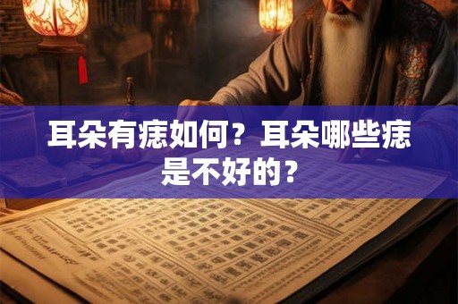 耳朵有痣如何?耳朵哪些痣是不好的? 耳朵有痣如何?耳朵哪些痣是不好的?
