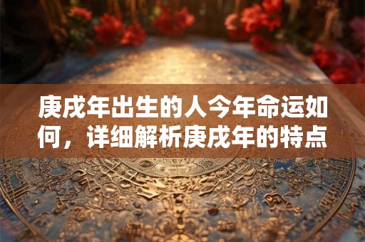 庚戌年出生的人今年命运如何，详细解析庚戌年的特点