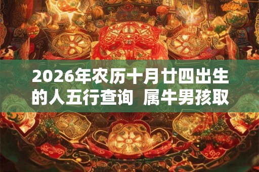 2026年农历十月廿四出生的人五行查询  属牛男孩取名