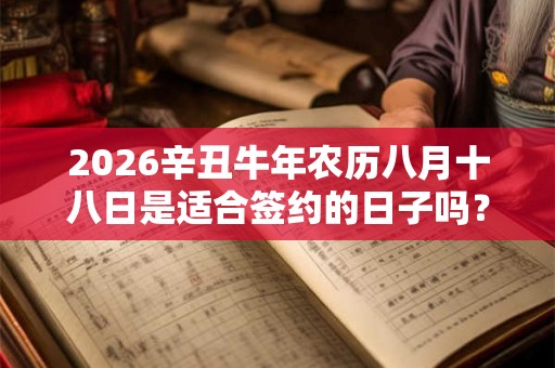 2026辛丑牛年农历八月十八日是适合签约的日子吗？