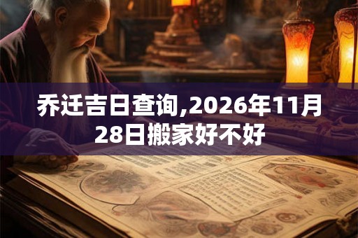 乔迁吉日查询,2026年11月28日搬家好不好
