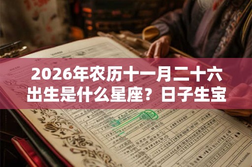 2026年农历十一月二十六出生是什么星座？日子生宝宝好吗？