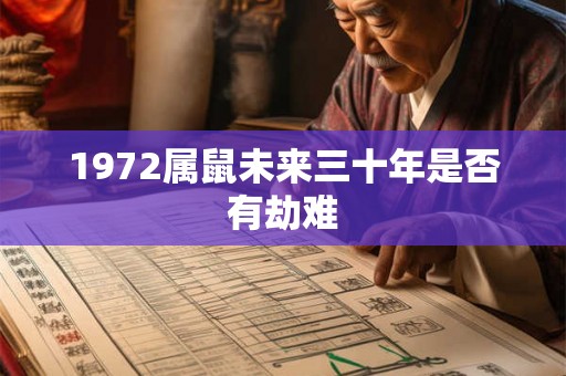 1972属鼠未来三十年是否有劫难