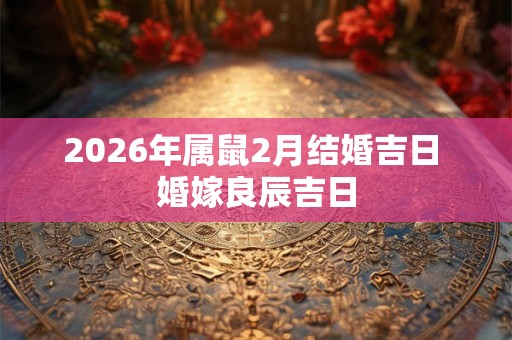 2026年属鼠2月结婚吉日 婚嫁良辰吉日