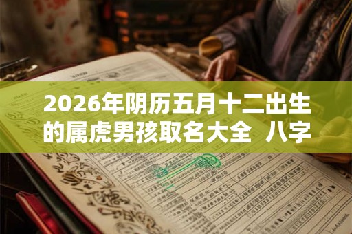 2026年阴历五月十二出生的属虎男孩取名大全  八字测算