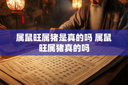 属鼠旺属猪是真的吗 属鼠旺属猪真的吗