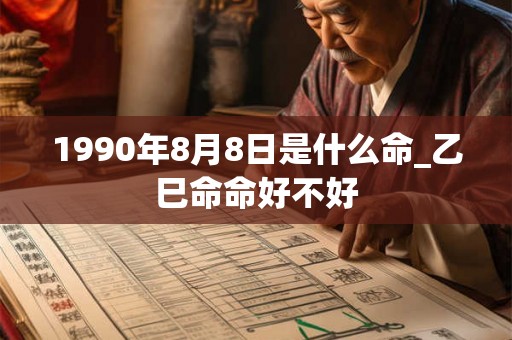 1990年8月8日是什么命_乙巳命命好不好