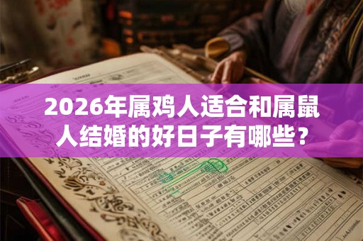 2026年属鸡人适合和属鼠人结婚的好日子有哪些? 2026年属鸡人适合和属鼠人结婚的好日子有哪些?
