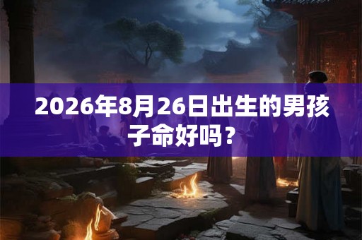 2026年8月26日出生的男孩子命好吗？