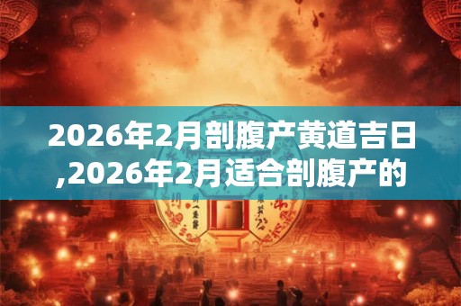 2026年2月剖腹产黄道吉日,2026年2月适合剖腹产的日子