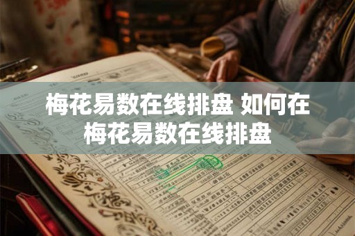 梅花易数在线排盘 如何在梅花易数在线排盘