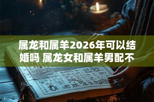 属龙和属羊2026年可以结婚吗 属龙女和属羊男配不配