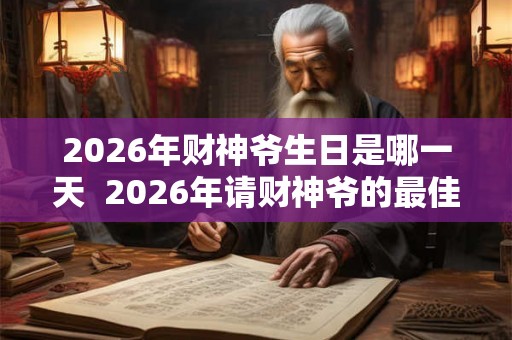 2026年财神爷生日是哪一天  2026年请财神爷的最佳时间