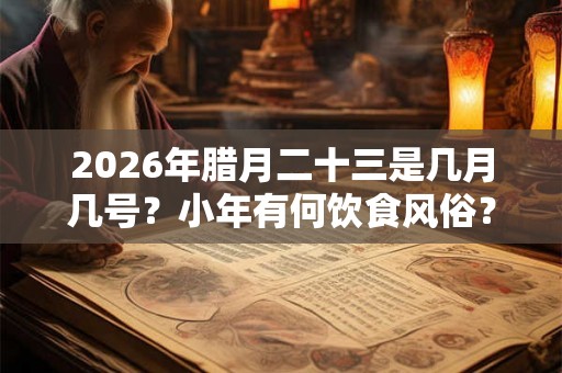 2026年腊月二十三是几月几号?小年有何饮食风俗? 2026年腊月二十三是几月几号?小年有何饮食风俗?
