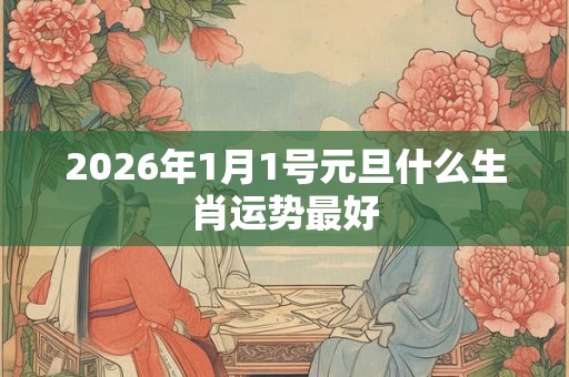 2026年1月1号元旦什么生肖运势最好