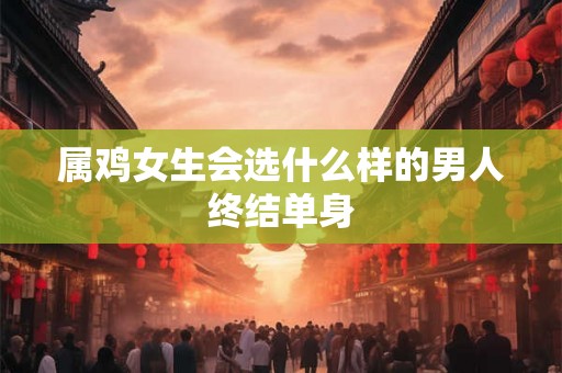 属鸡女生会选什么样的男人终结单身