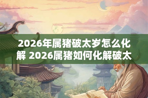 2026年属猪破太岁怎么化解 2026属猪如何化解破太岁
