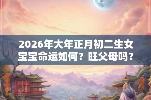 2026年大年正月初二生女宝宝命运如何？旺父母吗？
