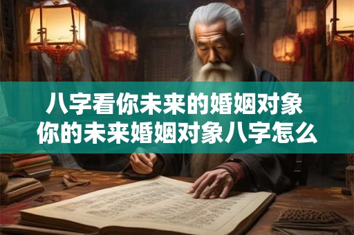 八字看你未来的婚姻对象 你的未来婚姻对象八字怎么看