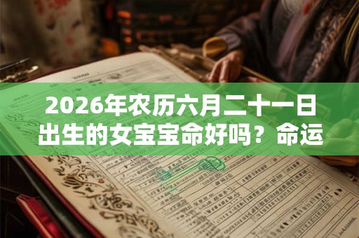 2026年农历六月二十一日出生的女宝宝命好吗？命运分析