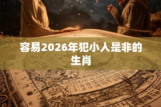 容易2026年犯小人是非的生肖