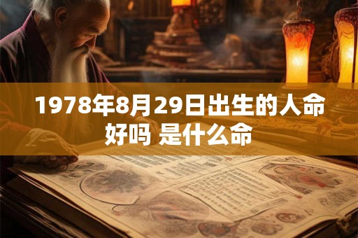 1978年8月29日出生的人命好吗 是什么命 1978年8月29日出生的人命好吗 是什么命