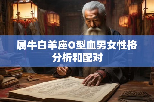 属牛白羊座O型血男女性格分析和配对 属牛白羊座O型血男女性格分析和配对