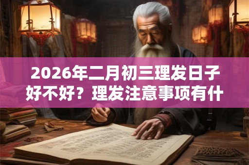 2026年二月初三理发日子好不好？理发注意事项有什么？