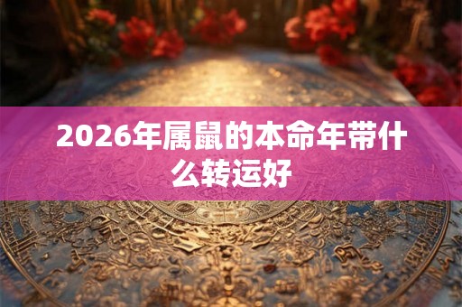 2026年属鼠的本命年带什么转运好