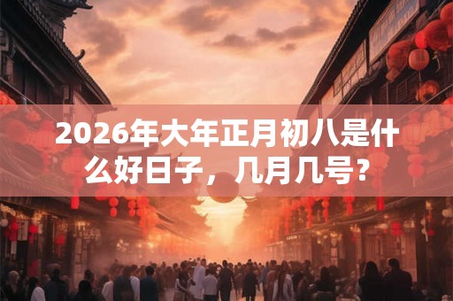 2026年大年正月初八是什么好日子，几月几号？