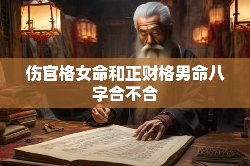 伤官格女命和正财格男命八字合不合