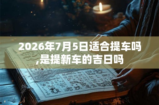 2026年7月5日适合提车吗,是提新车的吉日吗
