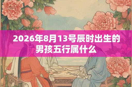 2026年8月13号辰时出生的男孩五行属什么 2026年8月13号辰时出生的男孩五行属什么