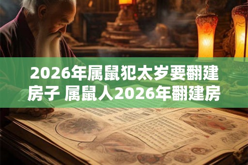 2026年属鼠犯太岁要翻建房子 属鼠人2026年翻建房子好不好