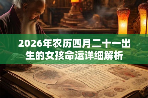 2026年农历四月二十一出生的女孩命运详细解析