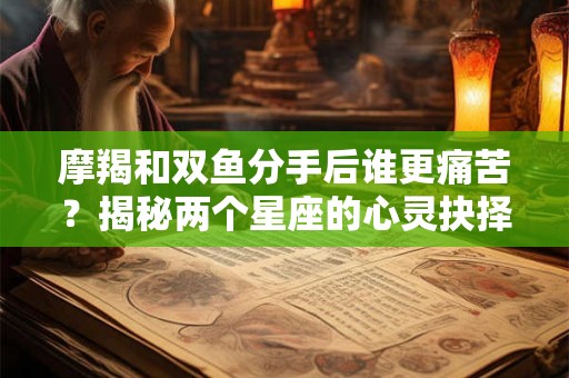 摩羯和双鱼分手后谁更痛苦？揭秘两个星座的心灵抉择